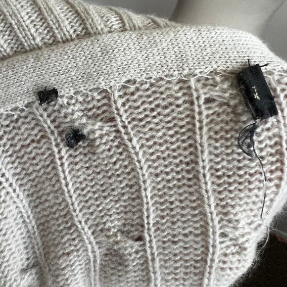 Polo Ralph Lauren Women’s Cream Collar Sweater Preppy Knit Pullover Medium - Picture 4 of 8